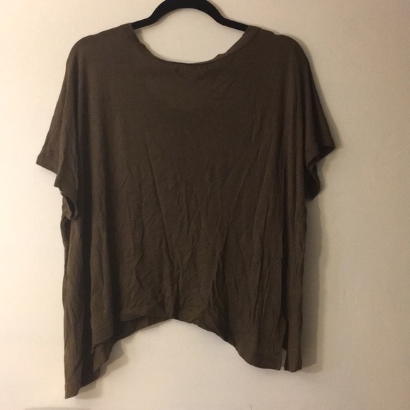 NWOT basic brown off the shoulder top - Picture 3 of 3